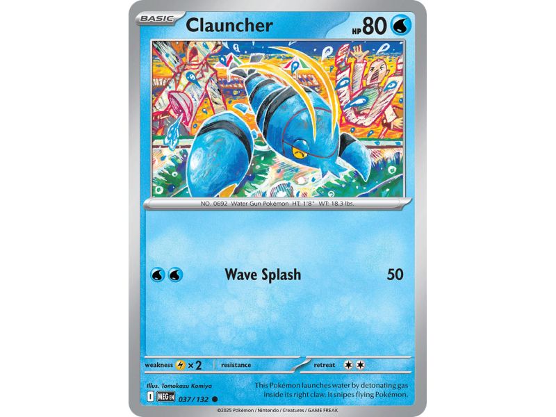Clauncher (Common/Reverse Holofoil) – ME01 Mega Evolution | Carta POKEMON en México