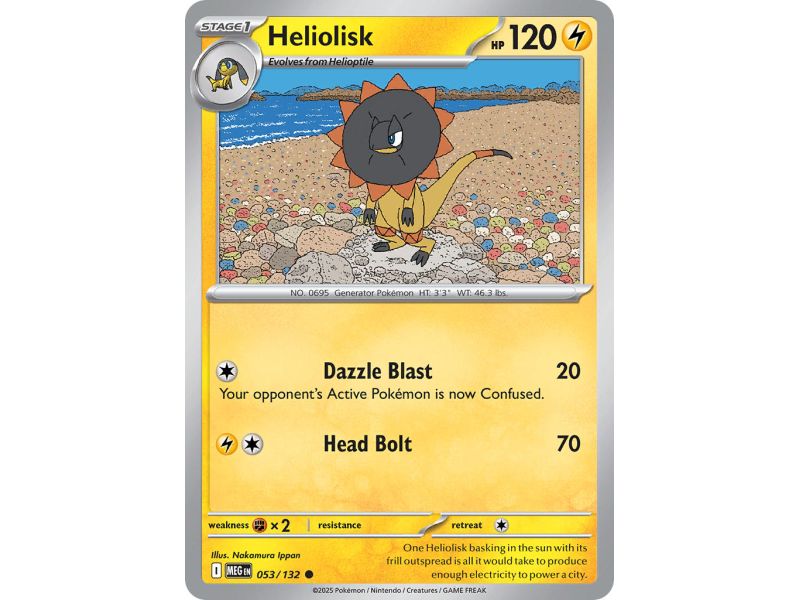 Heliolisk (Common/Reverse Holofoil) – ME01 Mega Evolution | Carta POKEMON en México