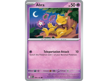 Abra (Common/Reverse Holofoil) – ME01 Mega Evolution | Carta POKEMON en México