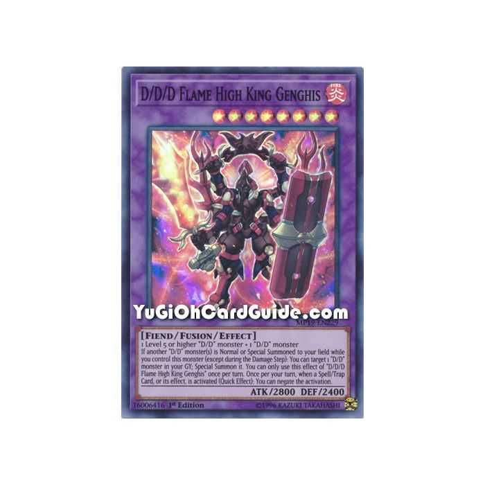 D/D/D Flame High King Genghis (Super Rare) – 2019 Gold Sarcophagus Mega Pack | Carta YUGIOH en México