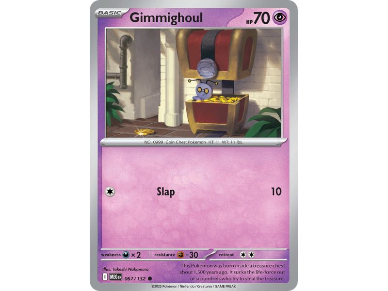 Gimmighoul (Common/Reverse Holofoil) – ME01 Mega Evolution | Carta POKEMON en México