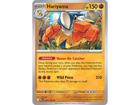 Hariyama (Rare/Reverse Holofoil) – ME01 Mega Evolution | Carta POKEMON en México
