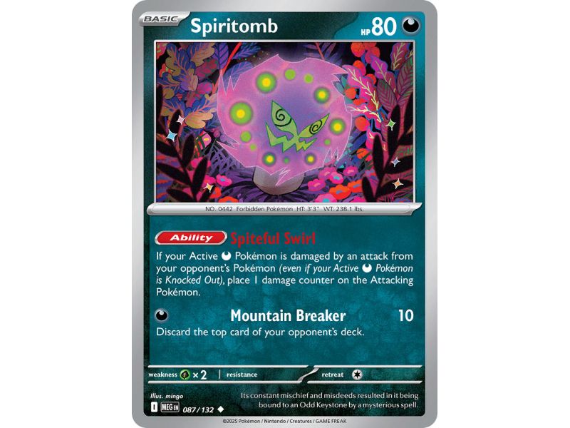 Spiritomb (Uncommon/Reverse Holofoil) – ME01 Mega Evolution | Carta POKEMON en México