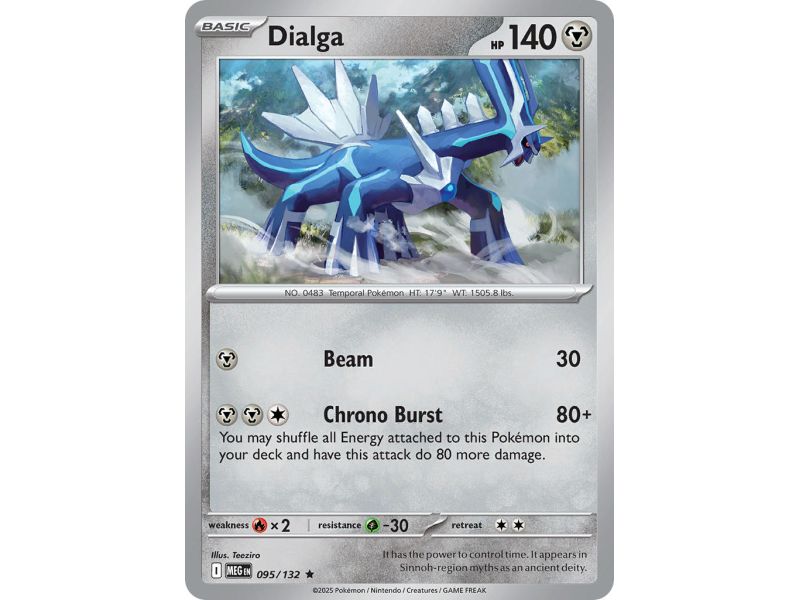 Dialga (Rare/Reverse Holofoil) – ME01 Mega Evolution | Carta POKEMON en México