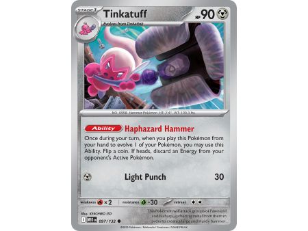 Tinkatuff (Common/Reverse Holofoil) – ME01 Mega Evolution | Carta POKEMON en México