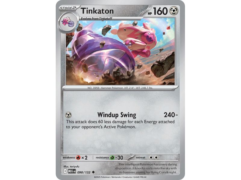 Tinkaton (Uncommon/Reverse Holofoil) – ME01 Mega Evolution | Carta POKEMON en México