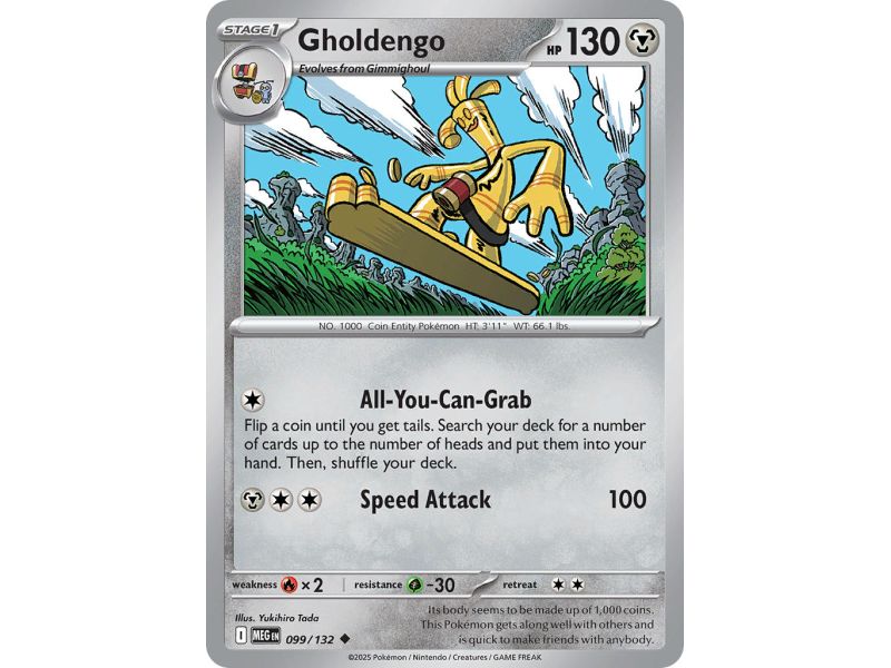 Gholdengo (Uncommon/Reverse Holofoil) – ME01 Mega Evolution | Carta POKEMON en México