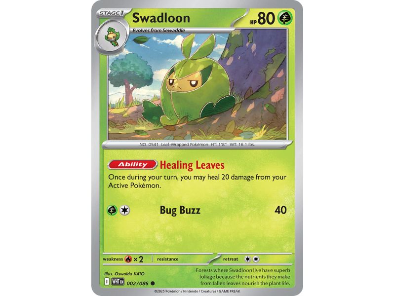 Swadloon (Common) – SV10.5 White Flare | Carta POKEMON en México