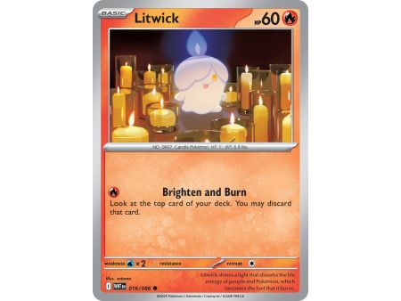 Litwick (Common) – SV10.5 White Flare | Carta POKEMON en México