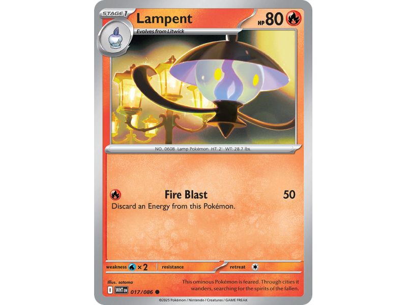 Lampent (Common) – SV10.5 White Flare | Carta POKEMON en México