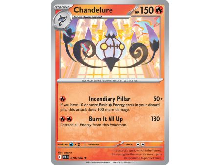 Chandelure (Rare Holofoil) – SV10.5 White Flare | Carta POKEMON en México