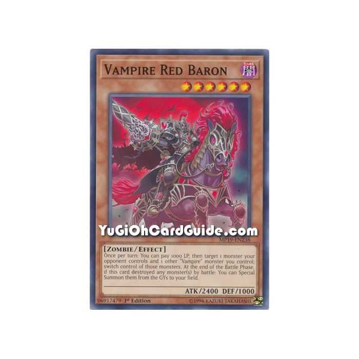 Vampire Red Baron (Common) – 2019 Gold Sarcophagus Mega Pack | Carta YUGIOH en México