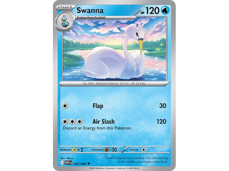 Swanna (Uncommon) – SV10.5 White Flare | Carta POKEMON en México