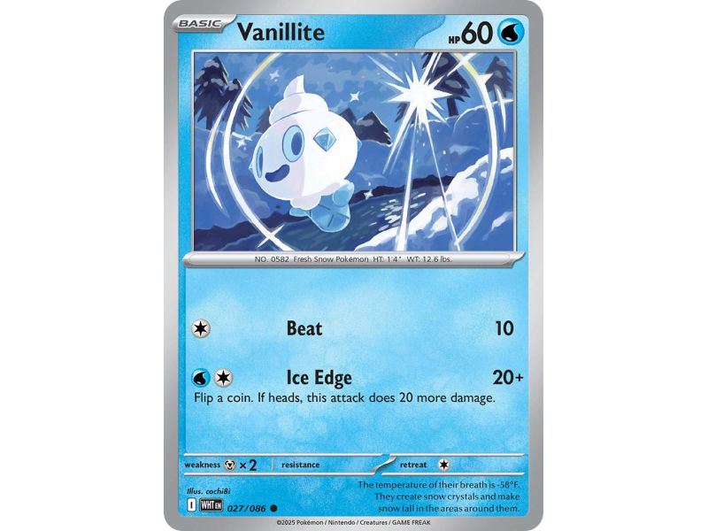 Vanillite (Common) – SV10.5 White Flare | Carta POKEMON en México