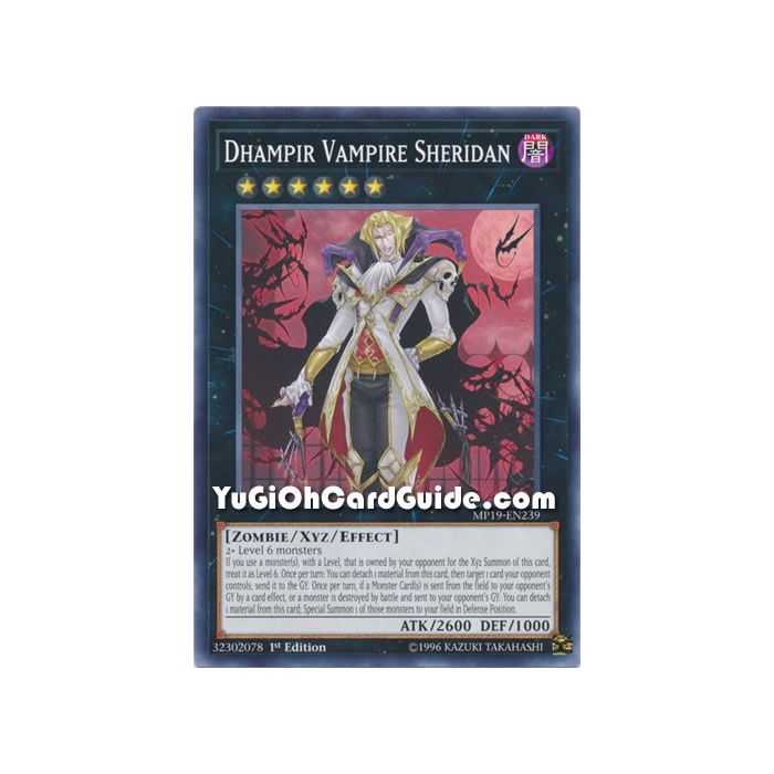 Dhampir Vampire Sheridan (Common) – 2019 Gold Sarcophagus Mega Pack | Carta YUGIOH en México