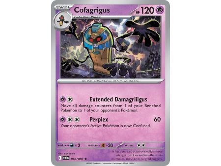 Cofagrigus (Rare Holofoil) – SV10.5 White Flare | Carta POKEMON en México