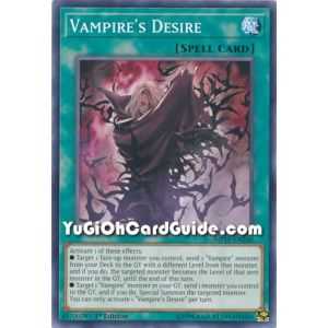 Vampires Desire (Common) – 2019 Gold Sarcophagus Mega Pack | Carta YUGIOH en México