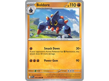 Boldore (Common) – SV10.5 White Flare | Carta POKEMON en México