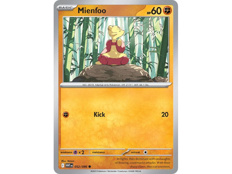 Mienfoo (Common) – SV10.5 White Flare | Carta POKEMON en México