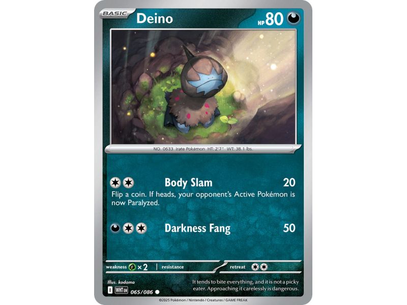Deino (Common) – SV10.5 White Flare | Carta POKEMON en México