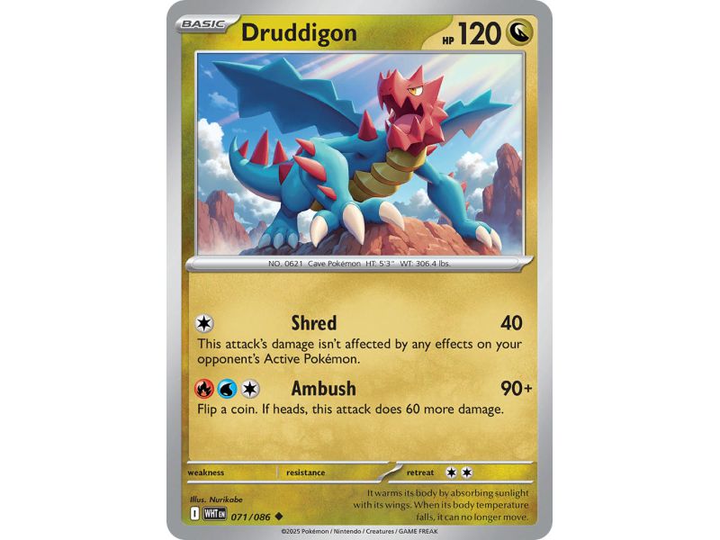 Druddigon (Uncommon) – SV10.5 White Flare | Carta POKEMON en México