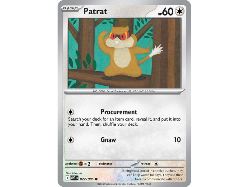 Patrat (Common) – SV10.5 White Flare | Carta POKEMON en México