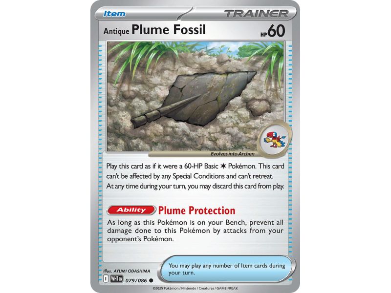 Antique Plume Fossil (Common) – SV10.5 White Flare | Carta POKEMON en México