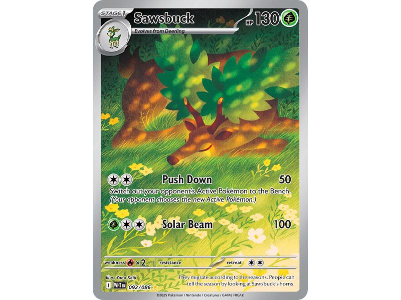 Sawsbuck (Illustration Rare) – SV10.5 White Flare | Carta POKEMON en México