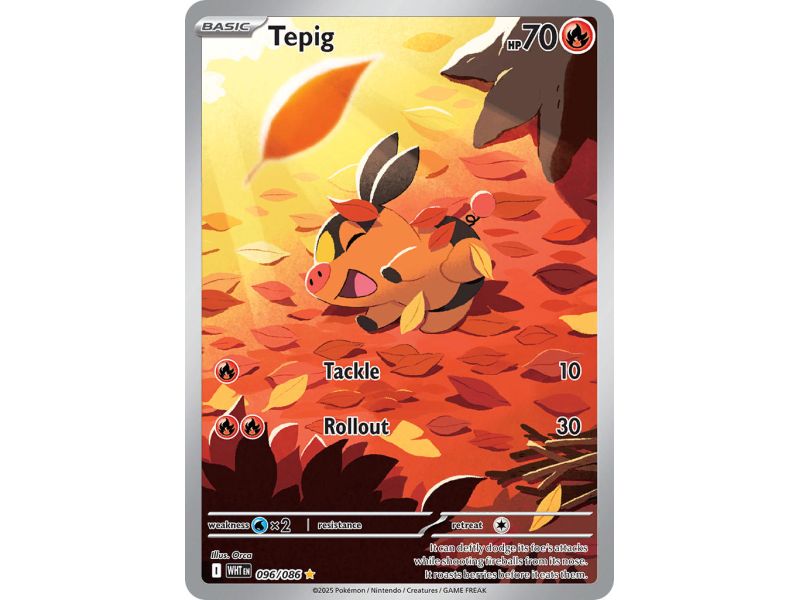 Tepig (Illustration Rare) – SV10.5 White Flare | Carta POKEMON en México