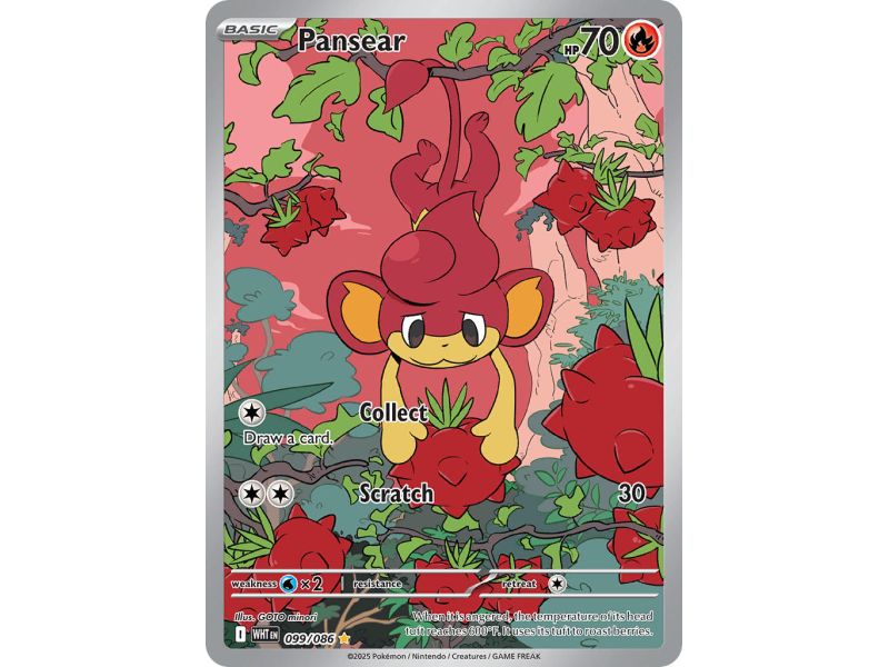 Pansear (Illustration Rare) – SV10.5 White Flare | Carta POKEMON en México