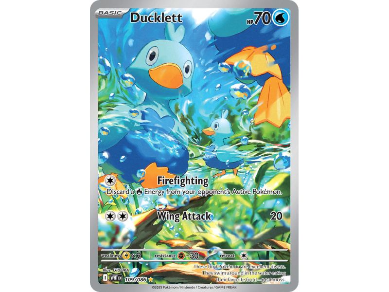 Ducklett (Illustration Rare) – SV10.5 White Flare | Carta POKEMON en México
