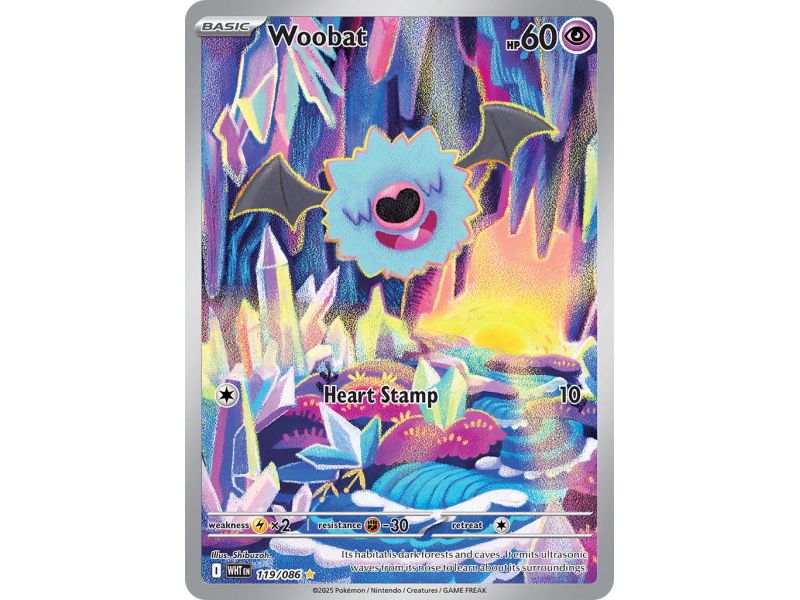 Woobat (Illustration Rare) – SV10.5 White Flare | Carta POKEMON en México