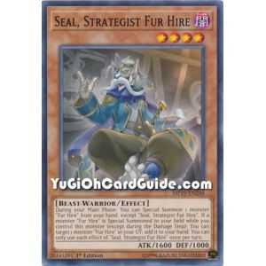 Seal, Strategist Fur Hire (Common) – 2019 Gold Sarcophagus Mega Pack | Carta YUGIOH en México