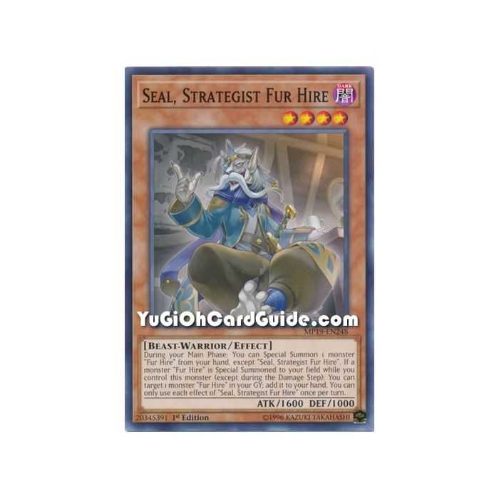 Seal, Strategist Fur Hire (Common) – 2019 Gold Sarcophagus Mega Pack | Carta YUGIOH en México