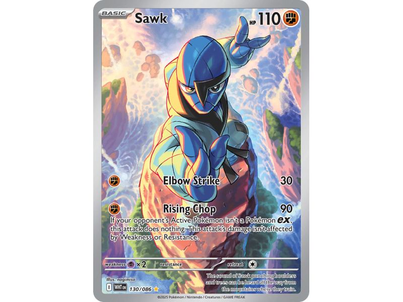 Sawk (Illustration Rare) – SV10.5 White Flare | Carta POKEMON en México