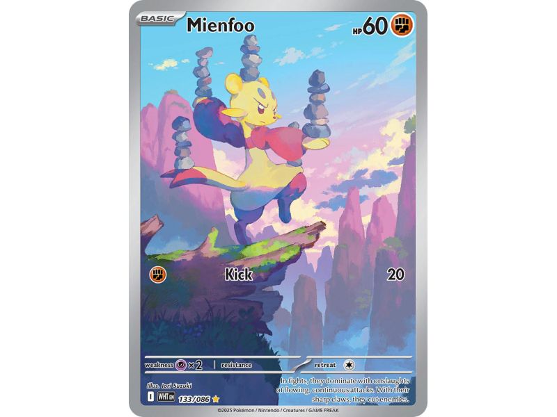 Mienfoo (Illustration Rare) – SV10.5 White Flare | Carta POKEMON en México