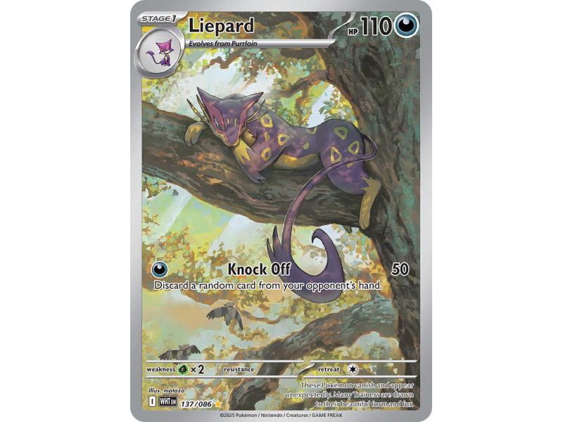 Liepard (Illustration Rare) – SV10.5 White Flare | Carta POKEMON en México
