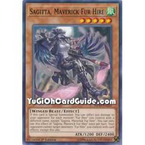 Sagitta, Maverick Fur Hire (Common) – 2019 Gold Sarcophagus Mega Pack | Carta YUGIOH en México