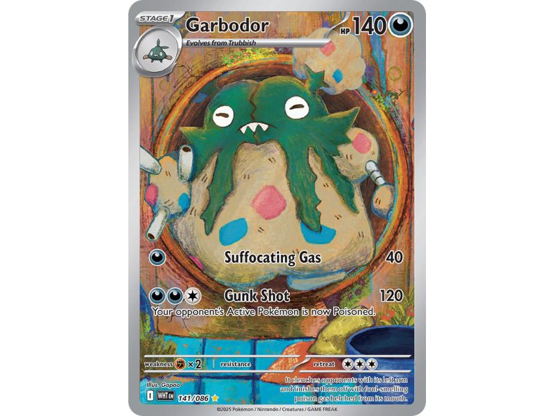 Garbodor (Illustration Rare) – SV10.5 White Flare | Carta POKEMON en México