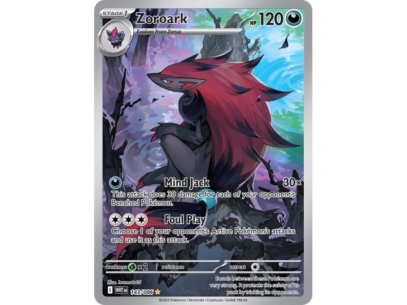Zoroark (Illustration Rare) – SV10.5 White Flare | Carta POKEMON en México