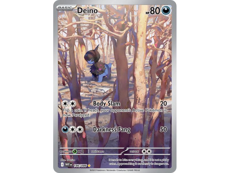 Deino (Illustration Rare) – SV10.5 White Flare | Carta POKEMON en México