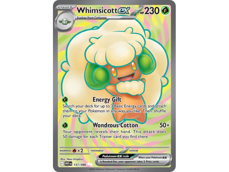 Whimsicott ex (Ultra Rare) – SV10.5 White Flare | Carta POKEMON en México