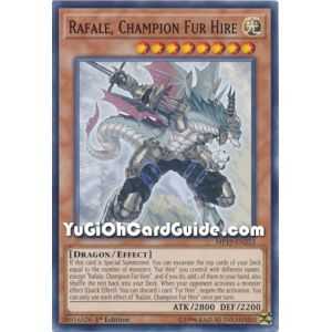 Rafale, Champion Fur Hire (Common) – 2019 Gold Sarcophagus Mega Pack | Carta YUGIOH en México