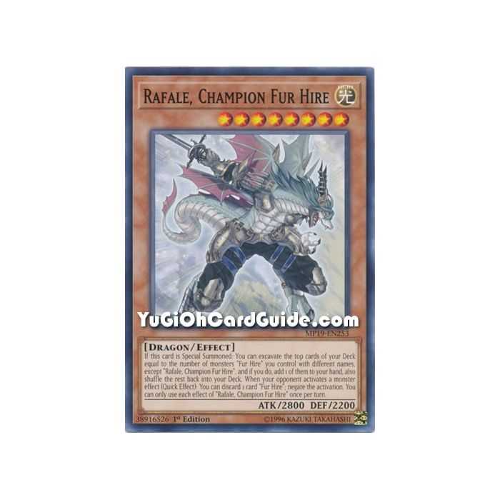 Rafale, Champion Fur Hire (Common) – 2019 Gold Sarcophagus Mega Pack | Carta YUGIOH en México
