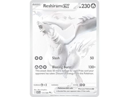 Reshiram ex (Black White Rare) – SV10.5 White Flare | Carta POKEMON en México