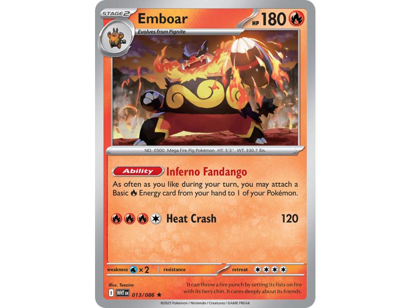 Emboar (Master Ball Pattern) – SV10.5 White Flare | Carta POKEMON en México