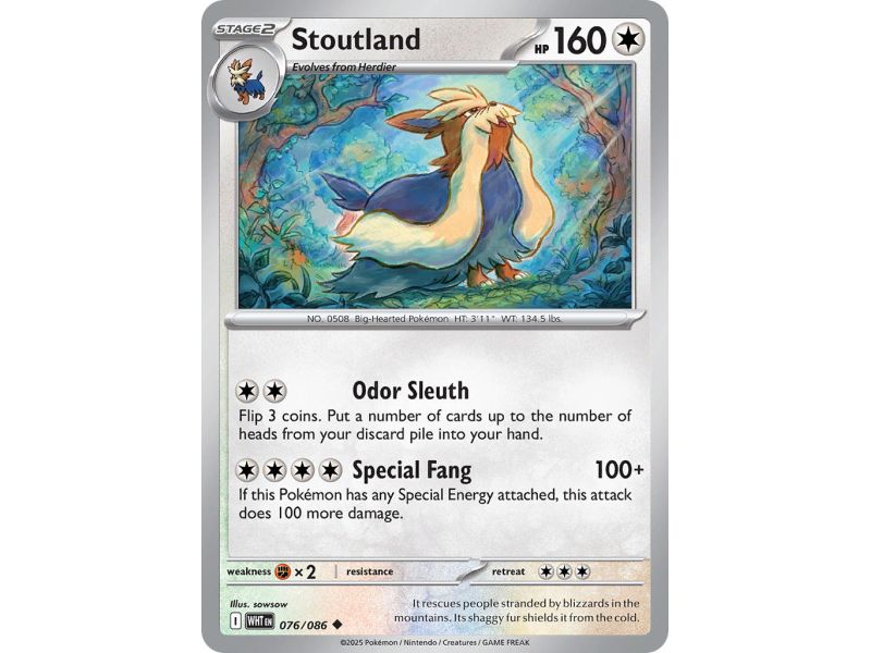 Stoutland (Master Ball Pattern) – SV10.5 White Flare | Carta POKEMON en México