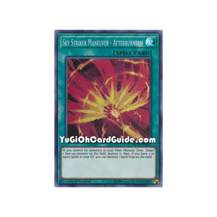 Sky Striker Maneuver - Afterburners! (Super Rare) – 2019 Gold Sarcophagus Mega Pack | Carta YUGIOH en México