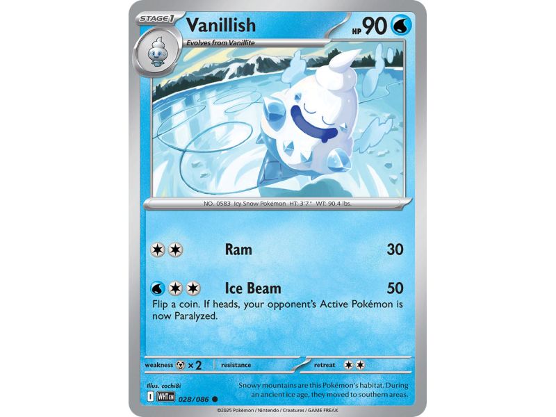 Vanillish (Poke Ball Pattern) – SV10.5 White Flare | Carta POKEMON en México