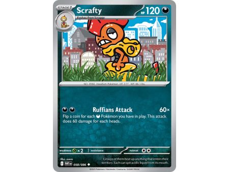 Scrafty (Poke Ball Pattern) – SV10.5 White Flare | Carta POKEMON en México